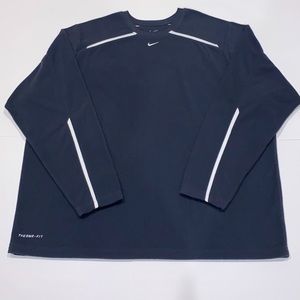 NIKE grey therma fit fleece pullover XXL EUC